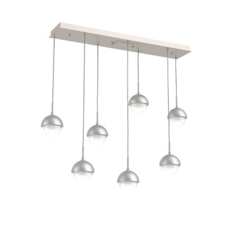 Cabochon Linear 7pc Multi-Pendant (1289|PLB0093-07-BS-WL-C01-L3-CS)