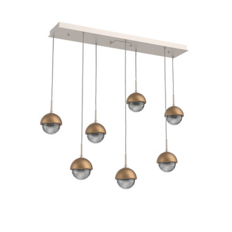 Cabochon Linear 7pc Multi-Pendant (1289|PLB0093-07-BS-S-C01-L3-NB)