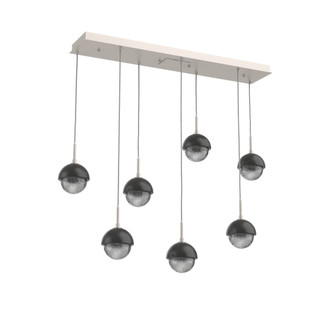 Cabochon Linear 7pc Multi-Pendant (1289|PLB0093-07-BS-S-C01-L3-MB)