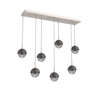 Cabochon Linear 7pc Multi-Pendant (1289|PLB0093-07-BS-S-C01-L3-GP)