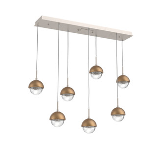 Cabochon Linear 7pc Multi-Pendant (1289|PLB0093-07-BS-C-C01-L3-NB)