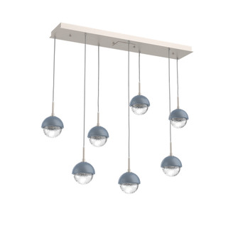 Cabochon Linear 7pc Multi-Pendant (1289|PLB0093-07-BS-C-C01-L1-BU)