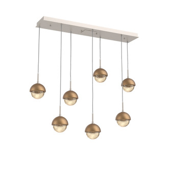 Cabochon Linear 7pc Multi-Pendant (1289|PLB0093-07-BS-A-C01-L1-NB)