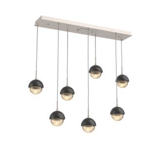 Cabochon Linear 7pc Multi-Pendant (1289|PLB0093-07-BS-A-C01-L1-MB)