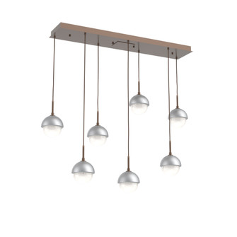 Cabochon Linear 7pc Multi-Pendant (1289|PLB0093-07-BB-WL-C01-L3-CS)