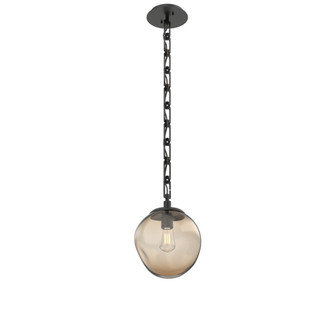 Aster Round Single Pendant with Chain (Bulb) (1289|LNB0062-01-MB-B-CH3-E2)