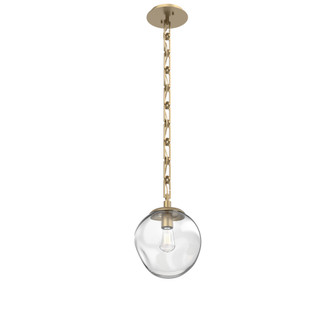 Aster Round Single Pendant with Chain (Bulb) (1289|LNB0062-01-GB-C-CH3-E2)