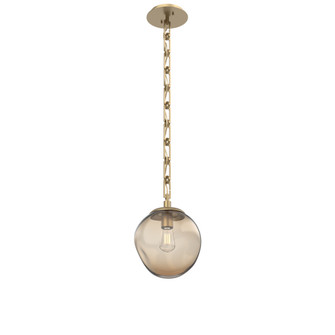 Aster Round Single Pendant with Chain (Bulb) (1289|LNB0062-01-GB-B-CH3-E2)