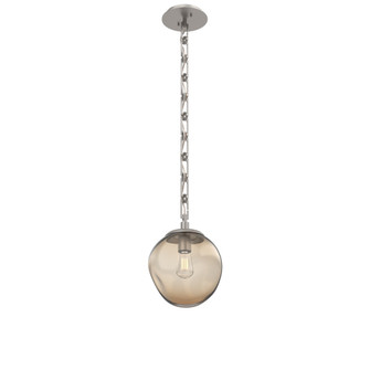 Aster Round Single Pendant with Chain (Bulb) (1289|LNB0062-01-BS-B-CH3-E2)