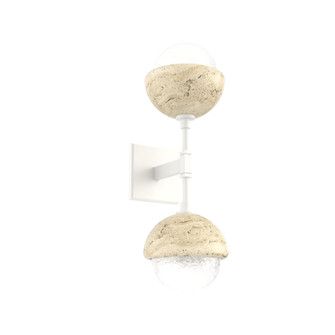 Cabochon Double Sconce (1289|IDB0093-02-WI-WL-L3-TR)