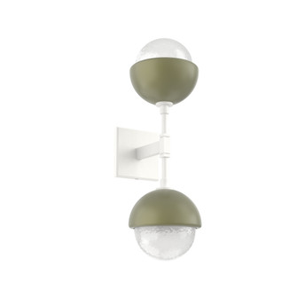 Cabochon Double Sconce (1289|IDB0093-02-WI-WL-L3-GE)