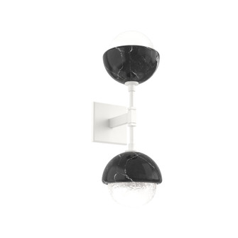 Cabochon Double Sconce (1289|IDB0093-02-WI-WL-L3-BM)