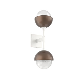 Cabochon Double Sconce (1289|IDB0093-02-WI-WL-L3-BB)