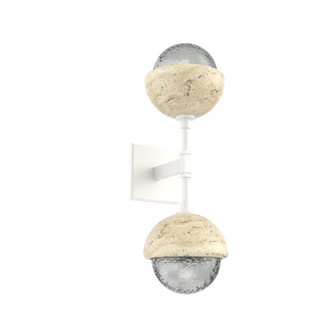 Cabochon Double Sconce (1289|IDB0093-02-WI-S-L1-TR)