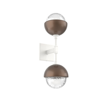Cabochon Double Sconce (1289|IDB0093-02-WI-C-L3-BB)