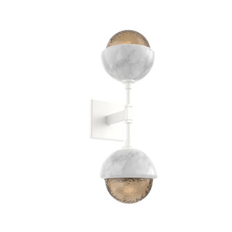 Cabochon Double Sconce (1289|IDB0093-02-WI-B-L3-WM)