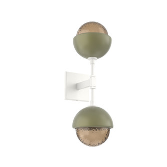 Cabochon Double Sconce (1289|IDB0093-02-WI-B-L3-GE)