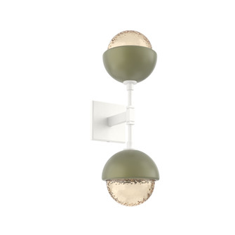 Cabochon Double Sconce (1289|IDB0093-02-WI-A-L3-GE)