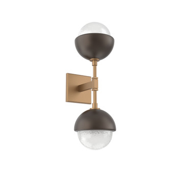 Cabochon Double Sconce (1289|IDB0093-02-NB-WL-L3-FB)