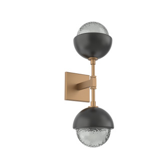 Cabochon Double Sconce (1289|IDB0093-02-NB-S-L1-MB)