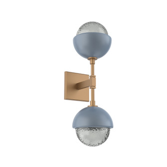 Cabochon Double Sconce (1289|IDB0093-02-NB-S-L1-BU)