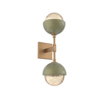 Cabochon Double Sconce (1289|IDB0093-02-NB-A-L1-GE)