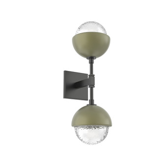 Cabochon Double Sconce (1289|IDB0093-02-MB-C-L3-GE)