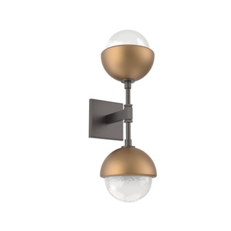Cabochon Double Sconce (1289|IDB0093-02-GP-WL-L3-NB)