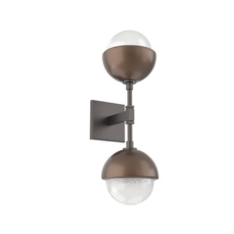 Cabochon Double Sconce (1289|IDB0093-02-GP-WL-L3-BB)