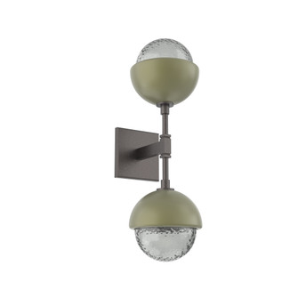 Cabochon Double Sconce (1289|IDB0093-02-GP-S-L1-GE)