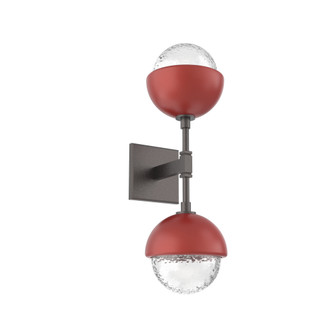 Cabochon Double Sconce (1289|IDB0093-02-GP-C-L3-RE)