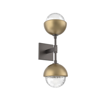 Cabochon Double Sconce (1289|IDB0093-02-GP-C-L3-GB)