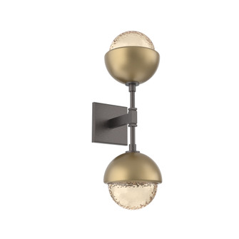 Cabochon Double Sconce (1289|IDB0093-02-GP-A-L1-GB)