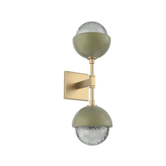 Cabochon Double Sconce (1289|IDB0093-02-GB-S-L3-GE)
