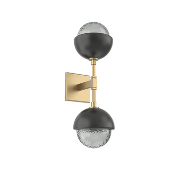 Cabochon Double Sconce (1289|IDB0093-02-GB-S-L1-MB)