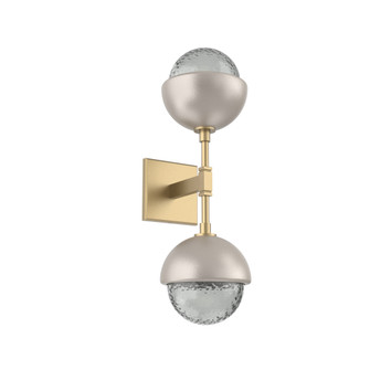 Cabochon Double Sconce (1289|IDB0093-02-GB-S-L1-BS)