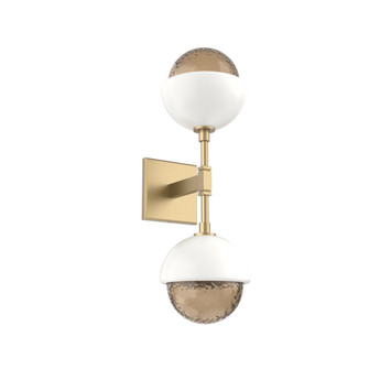 Cabochon Double Sconce (1289|IDB0093-02-GB-B-L3-WI)