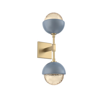 Cabochon Double Sconce (1289|IDB0093-02-GB-A-L3-BU)