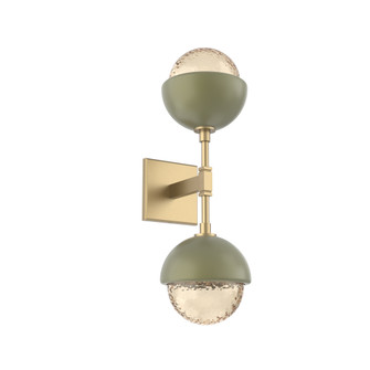 Cabochon Double Sconce (1289|IDB0093-02-GB-A-L1-GE)