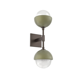 Cabochon Double Sconce (1289|IDB0093-02-FB-WL-L3-GE)
