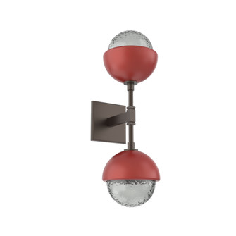 Cabochon Double Sconce (1289|IDB0093-02-FB-S-L3-RE)
