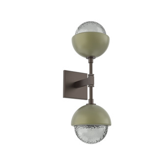 Cabochon Double Sconce (1289|IDB0093-02-FB-S-L3-GE)