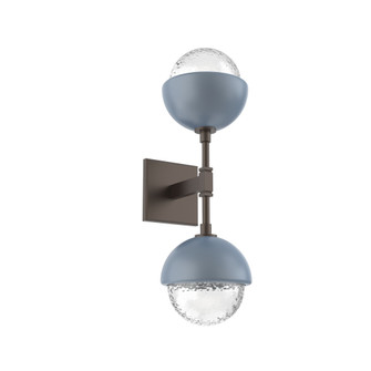 Cabochon Double Sconce (1289|IDB0093-02-FB-C-L1-BU)