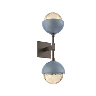 Cabochon Double Sconce (1289|IDB0093-02-FB-A-L3-BU)