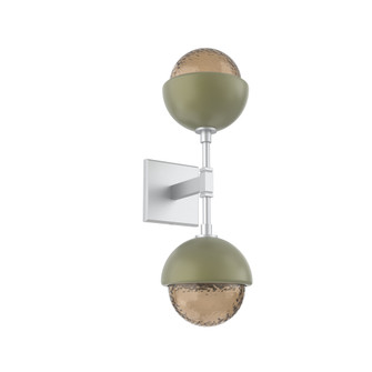 Cabochon Double Sconce (1289|IDB0093-02-CS-B-L1-GE)