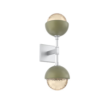Cabochon Double Sconce (1289|IDB0093-02-CS-A-L1-GE)