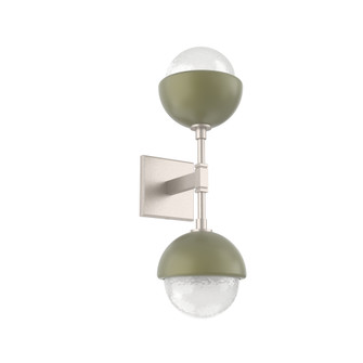Cabochon Double Sconce (1289|IDB0093-02-BS-WL-L3-GE)