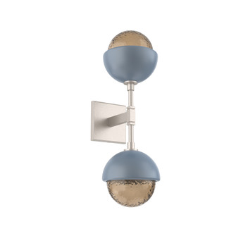 Cabochon Double Sconce (1289|IDB0093-02-BS-B-L1-BU)