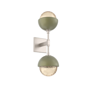 Cabochon Double Sconce (1289|IDB0093-02-BS-A-L3-GE)