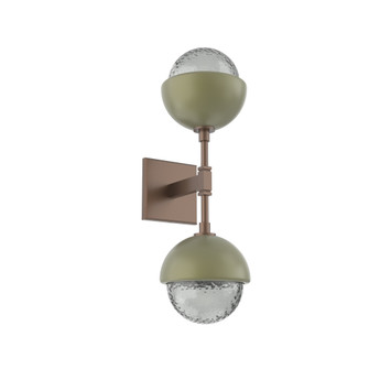 Cabochon Double Sconce (1289|IDB0093-02-BB-S-L1-GE)